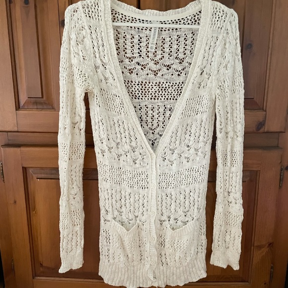 Aeropostale Crochet Cardigan - Picture 1 of 3